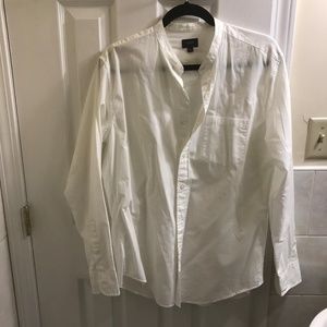 J Crew Men's Granddad / Mandarian Collar Shirt